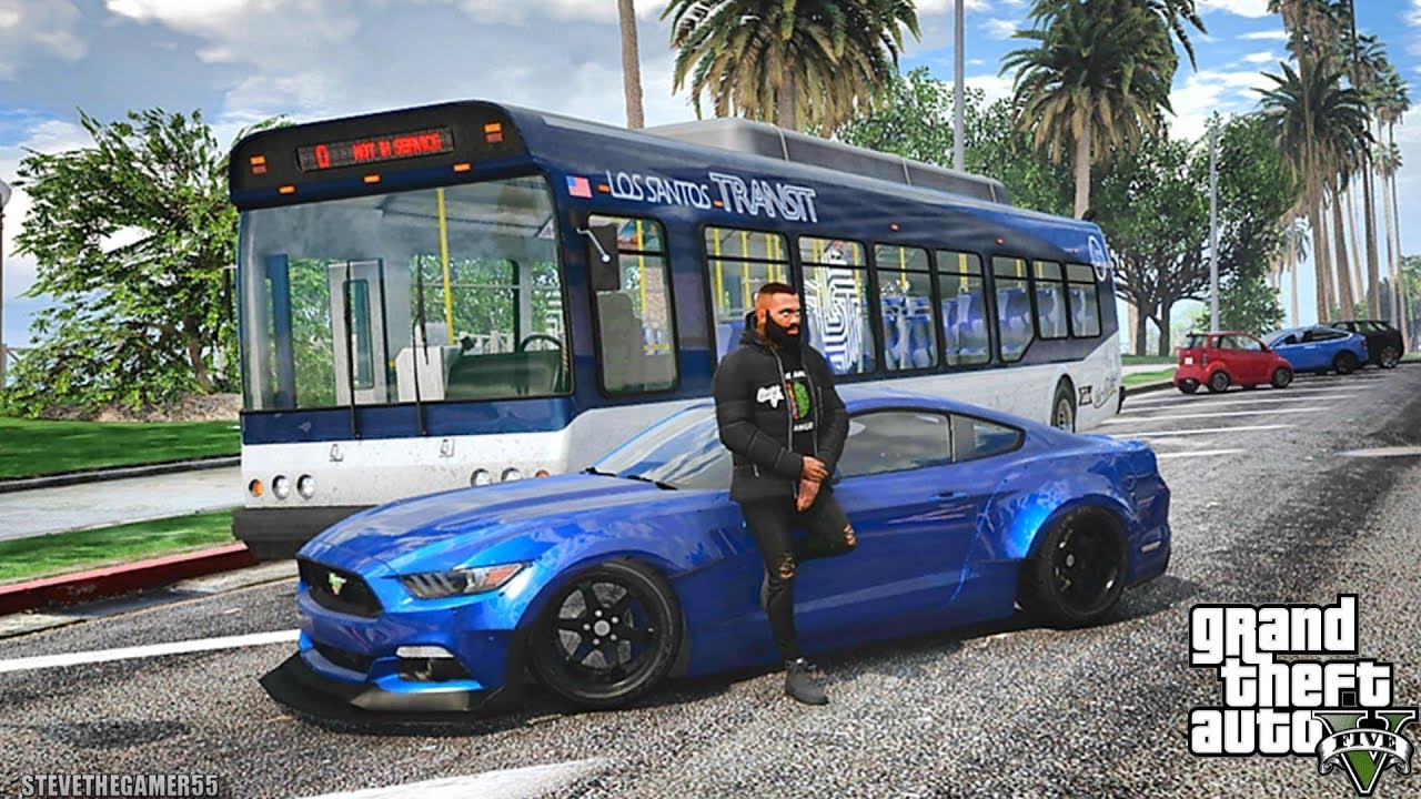 GTA 5 REAL LIFE MOD #556 - BUS DRIVER SIM!!! (GTA 5 REAL LIFE MODS)