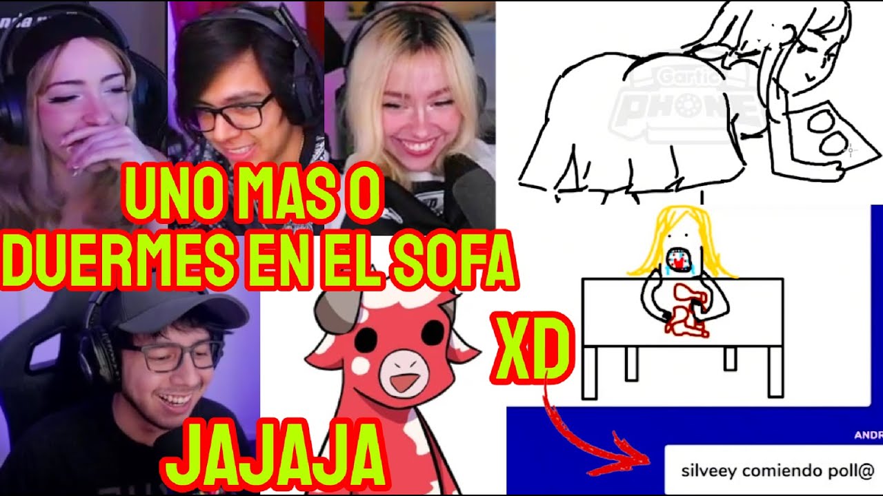 SYLVEEY QUIERE QUE DAARICK NO SE VAYA Y MICTIA SE PASA DE NOVELERA XD GARTIC PHONE DUXO ANDREH