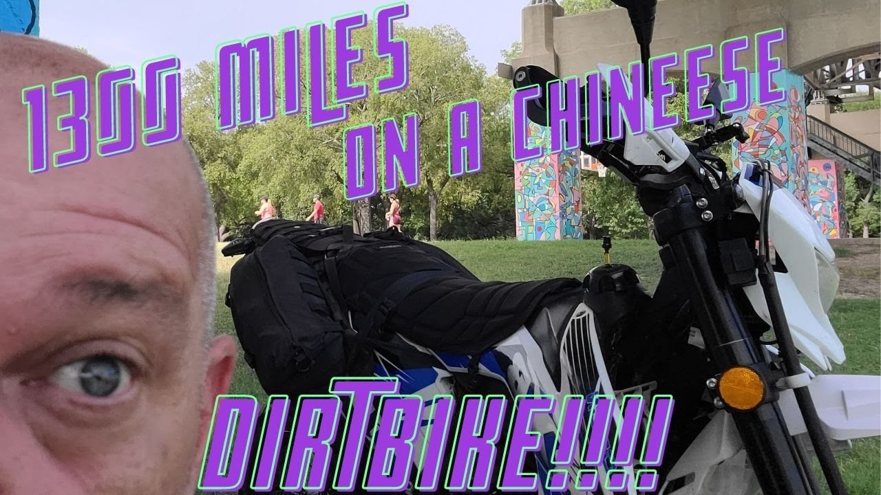 1300 Miles on a Chinese  Dirt bike. Central Florida to FT worth.
