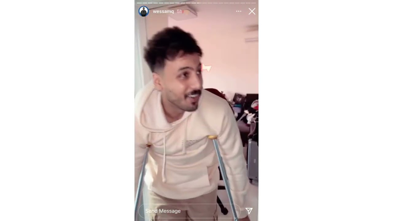 وسام قطب انكسرت اجرو بالتصوير