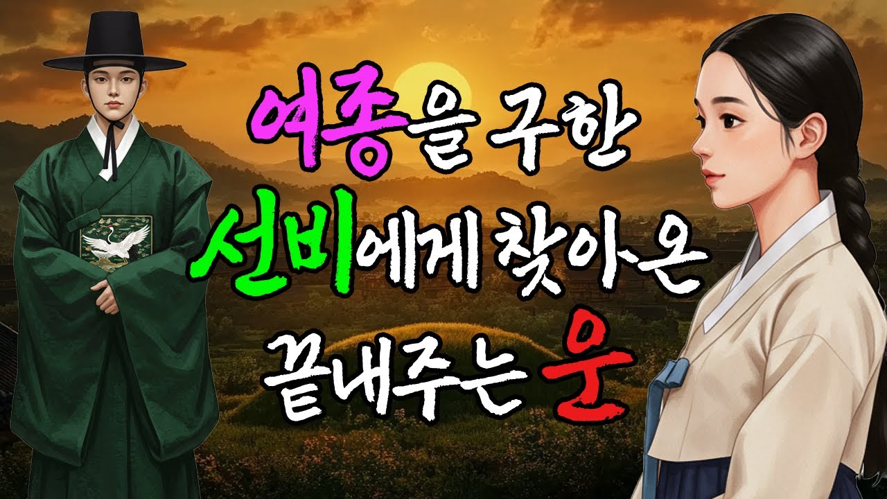 여종 과의 기묘한 인연으로 운빨터져 출세 하게된  노총각 선비 | 야담·민담·전설·설화·옛날이야기·청춘야담