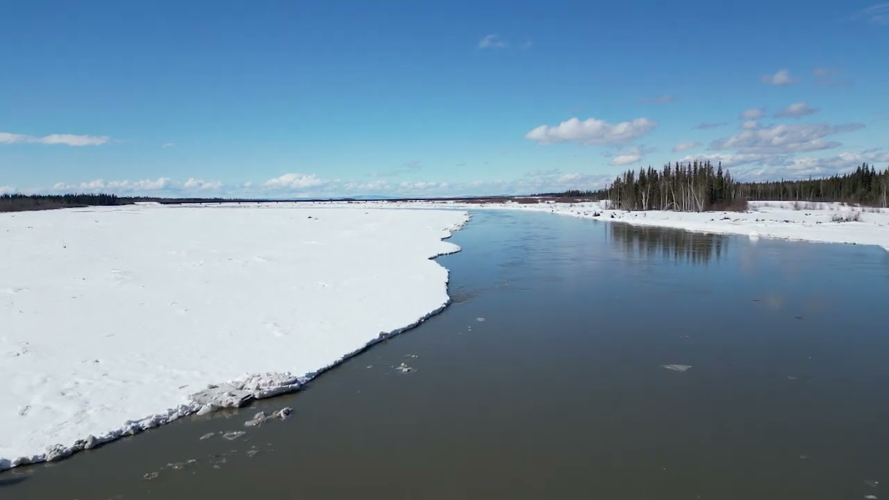 2023 Tanana River Breakup in Salcha, Alaska