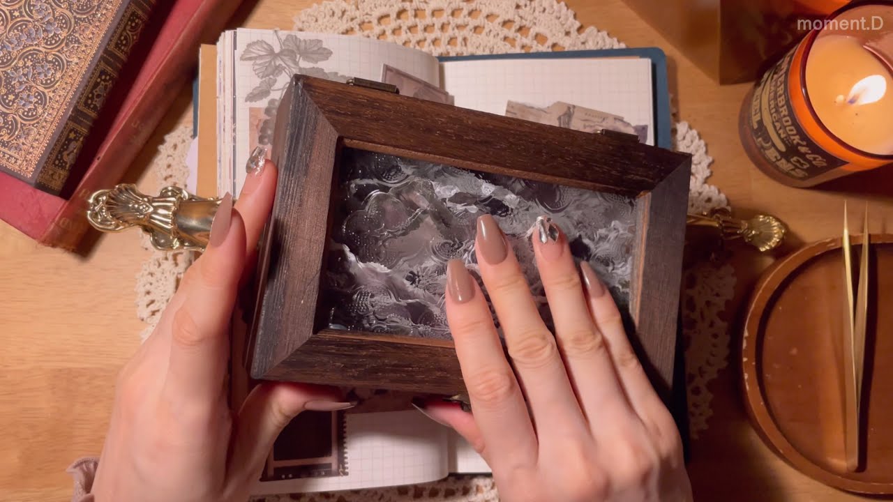 ASMR 차분하게🧘‍♀️ 다이어리 꾸미기 Aesthetic Art Journaling #scrapbooking #papertherapy #collage #コラージュ
