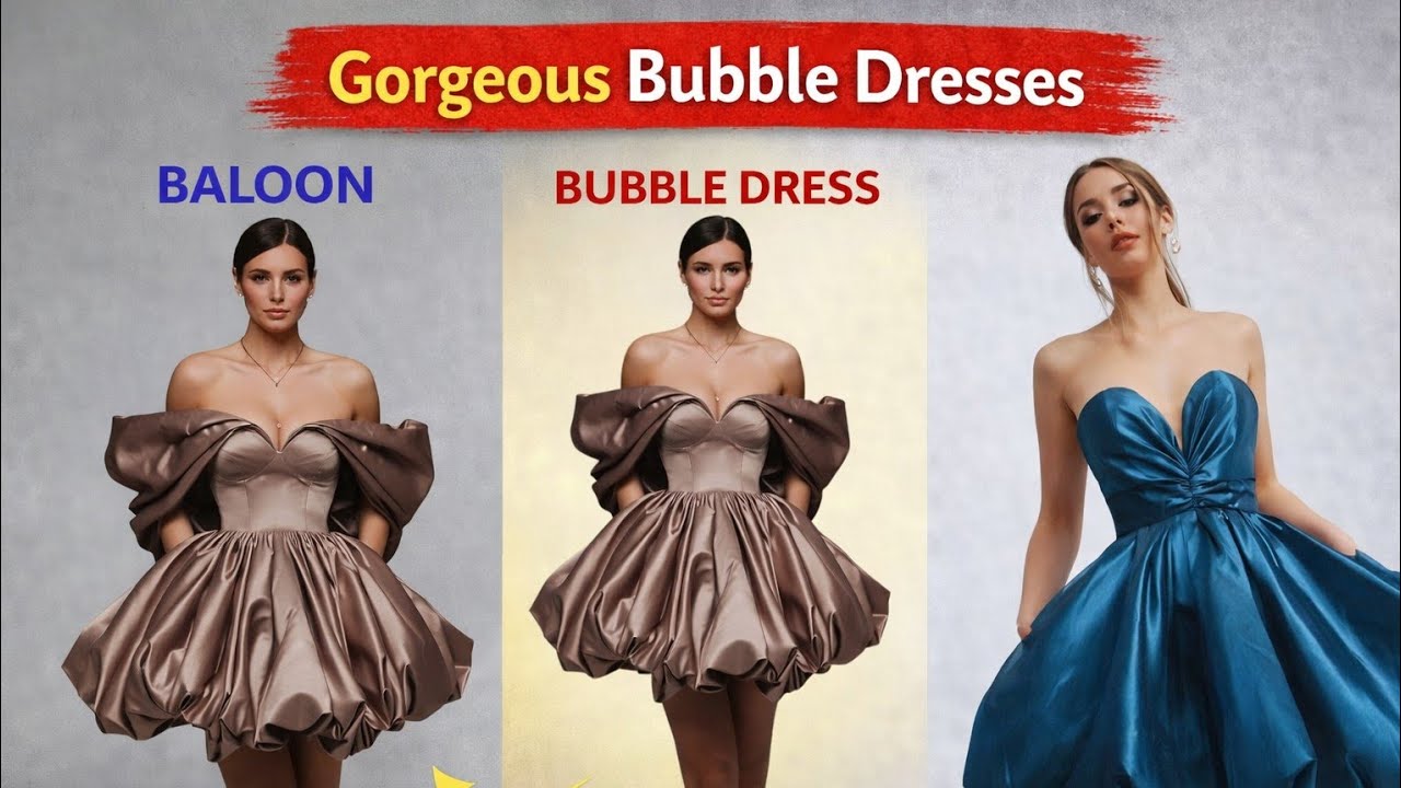How to make a bubble skirt /BALOON SKIRT_Cutting and stitching tutorial for beginners