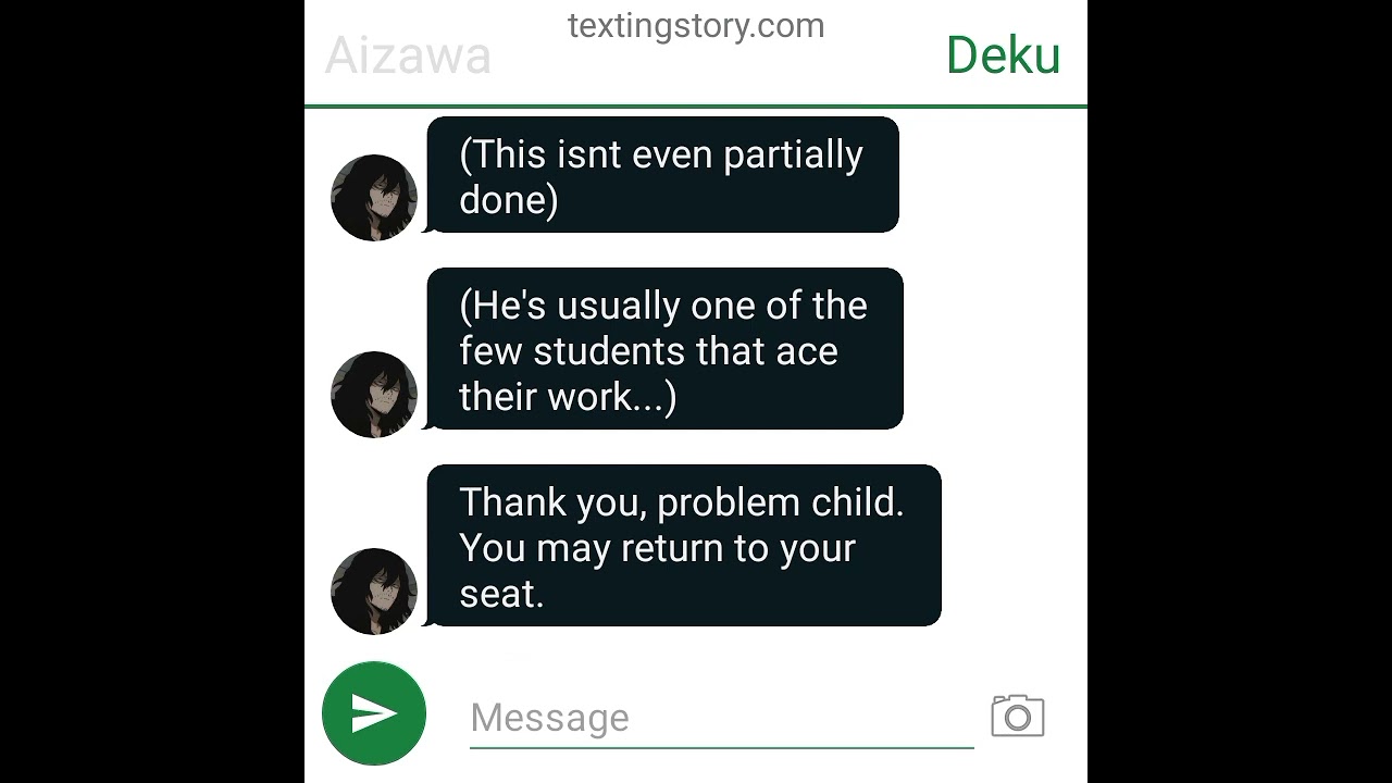 Abused Deku Texting Story|| Part One|| TodoDeku || Trigger warning