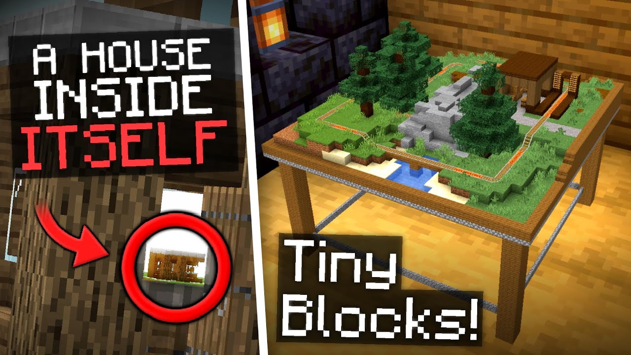 Рекурсия и микроблоки в неевклидовом Minecraft!