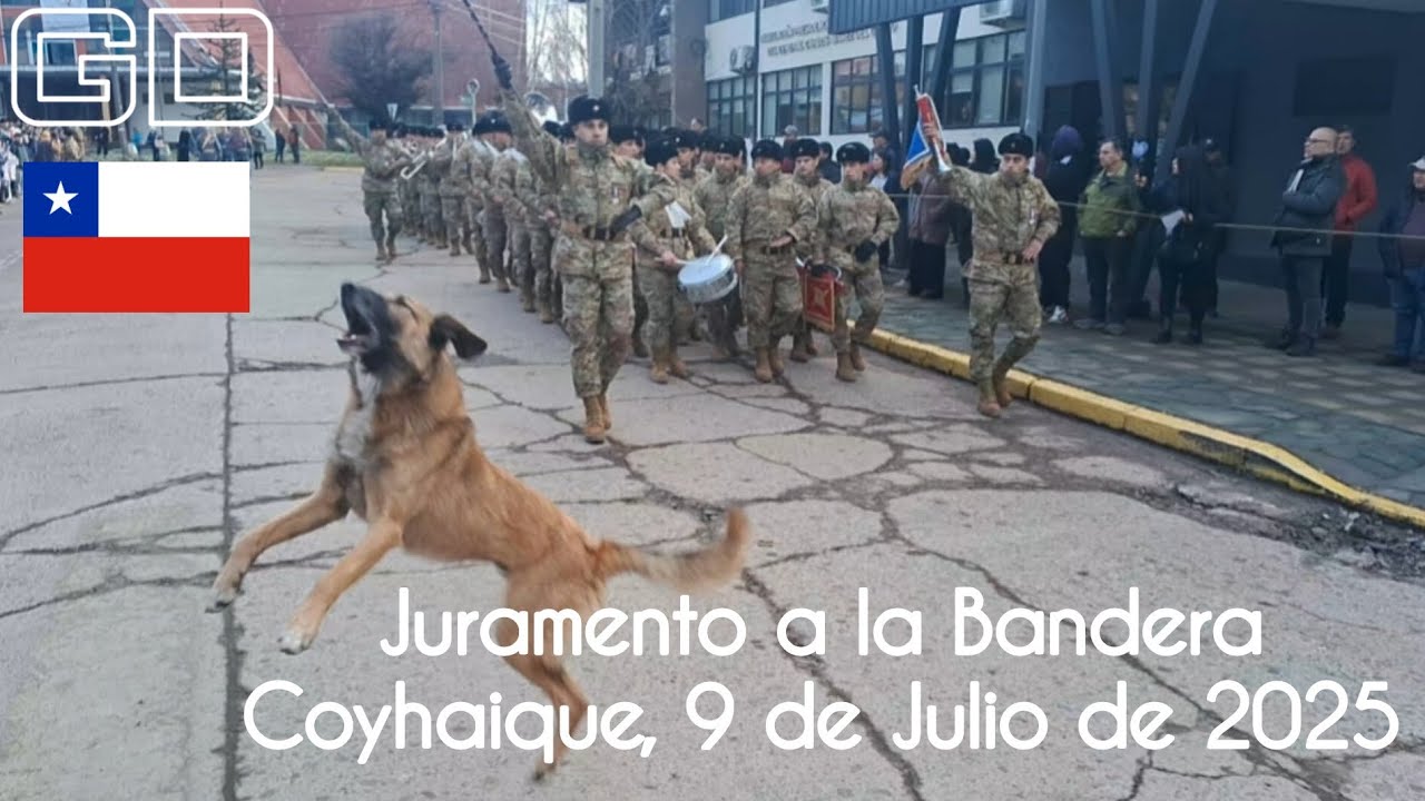 Juramento a la Bandera / Coyhaique - Chile / 9 de  julio de 2025 (Filmación Propia)