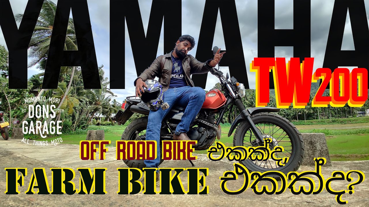 Is TW200 the best budget ADV bike for Sri Lanka? YAMAHA TW 200 Review 2021 & Off Road test (SINHALA)