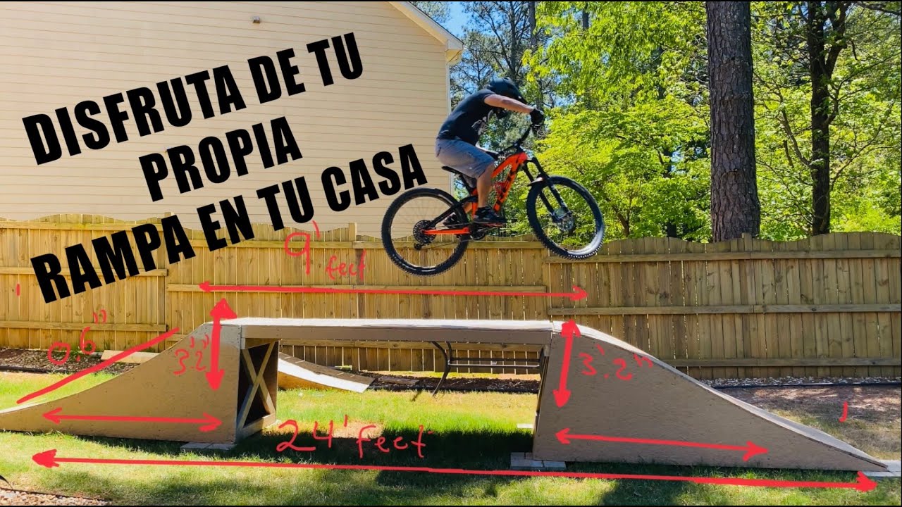 Rampa portable  de MTB y para disfrutarla en tu casa!