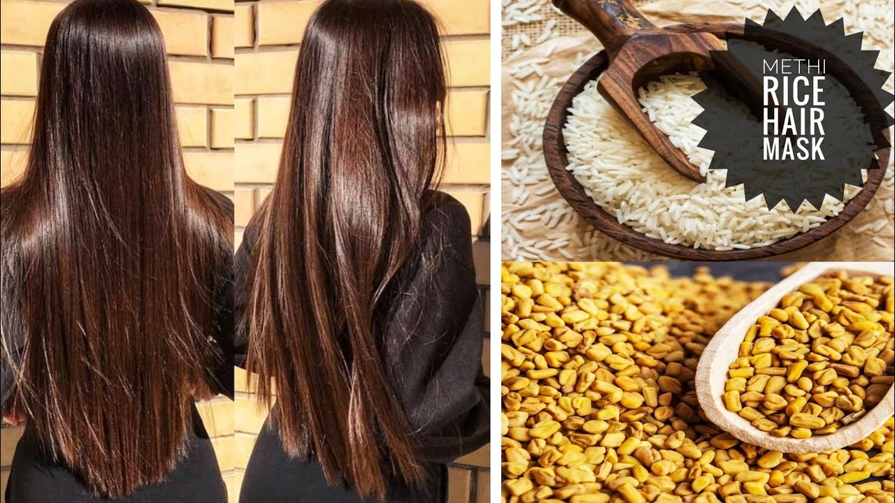 मेथी राइस हेयर मास्क || Methi rice hair mask || Get long, strong and shiny hair at home