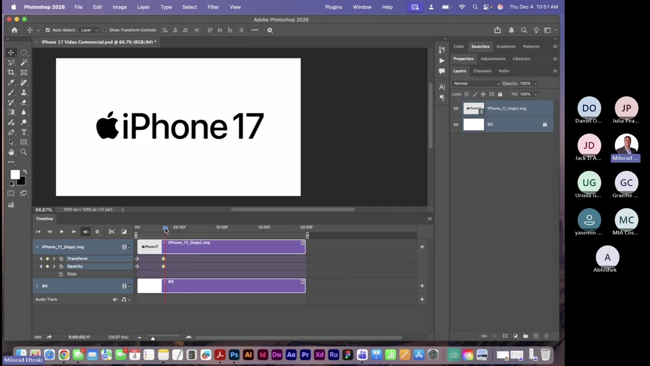 Week 14 Class 13 Part 02 Video Animation