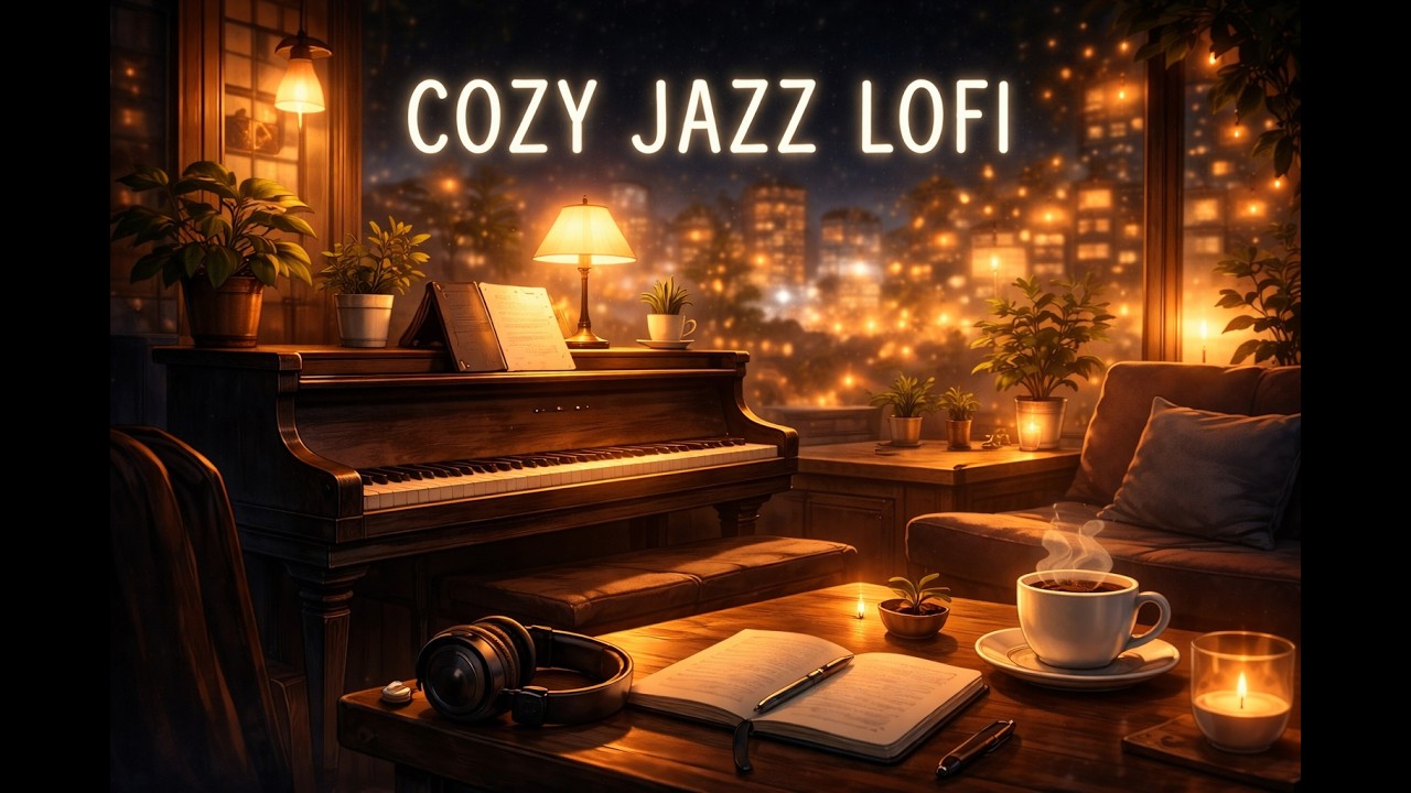 Jazz Lofi ☕ Cozy Study & Deep Focus Music (1 Hour)