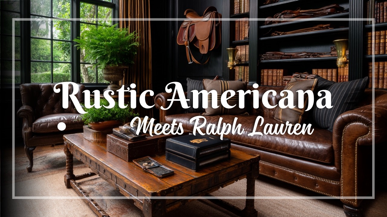 Rustic Americana Meets Vintage Ralph Lauren: Cozy & Iconic Decor Ideas for a Country Home