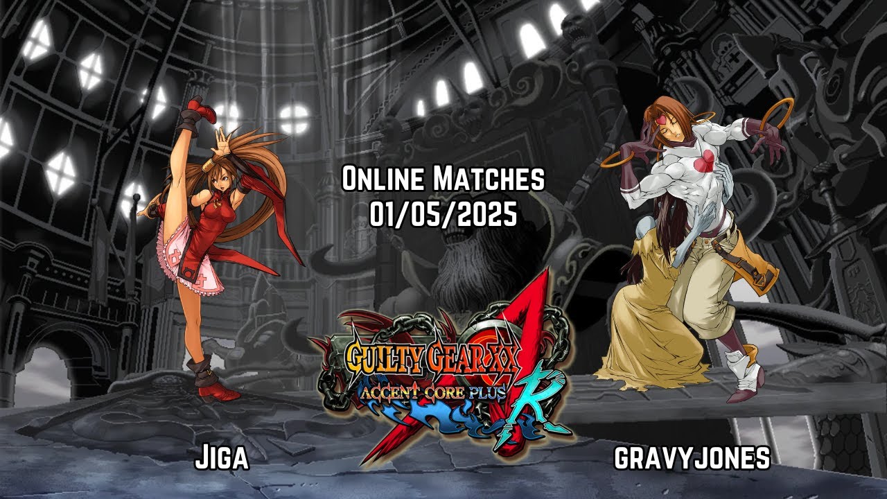 jiga (Jam) vs gravyjones (Zappa) Guilty Gear XX Accent Core +R Online Matches 01/05/2025