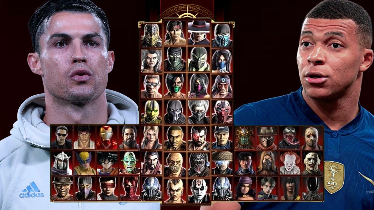 Mortal Kombat 9 - CRISTIANO RONALDO 🤖 & MBAPPE 🐢 - Expert Tag Ladder - Gameplay @(1080p) - 60ᶠᵖˢ ✔
