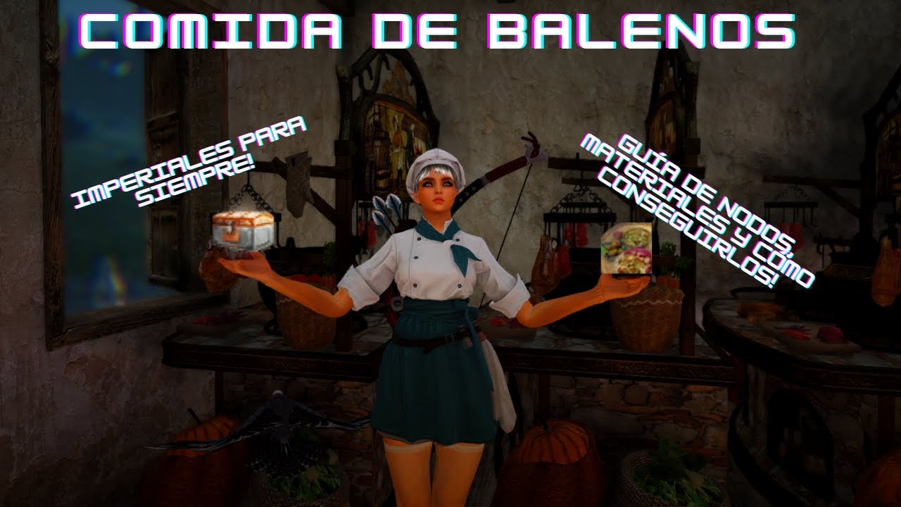 Black Desert - Comida de BALENOS Guía de Nodos y Materiales