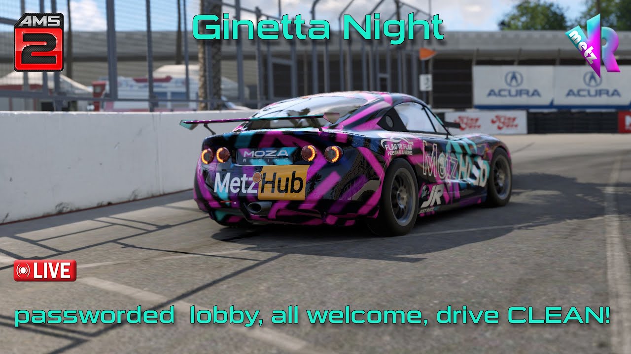 🔴Automobilista 2 LIVE! Ginetta night., all welcome, race CLEAN! + Project Motor Racing hype/chat