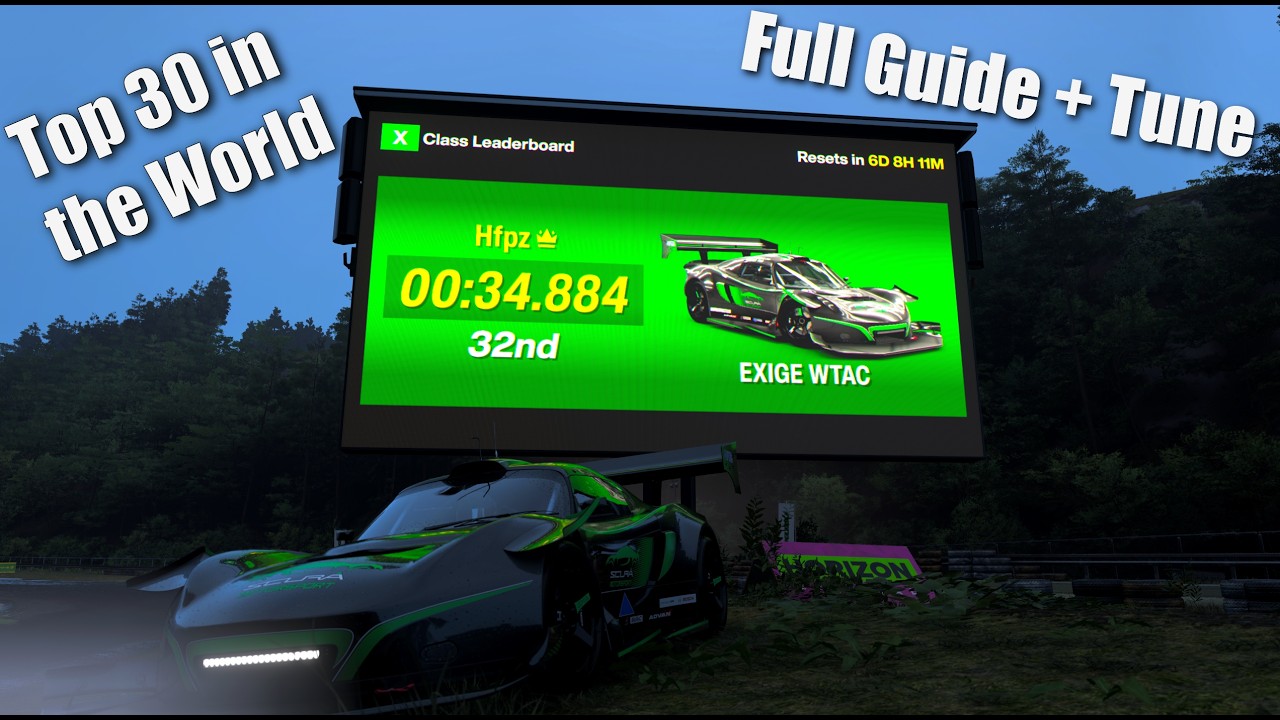FH6 Hokubu Time Attack Guide - Sub 35 sec Top 30 in the world