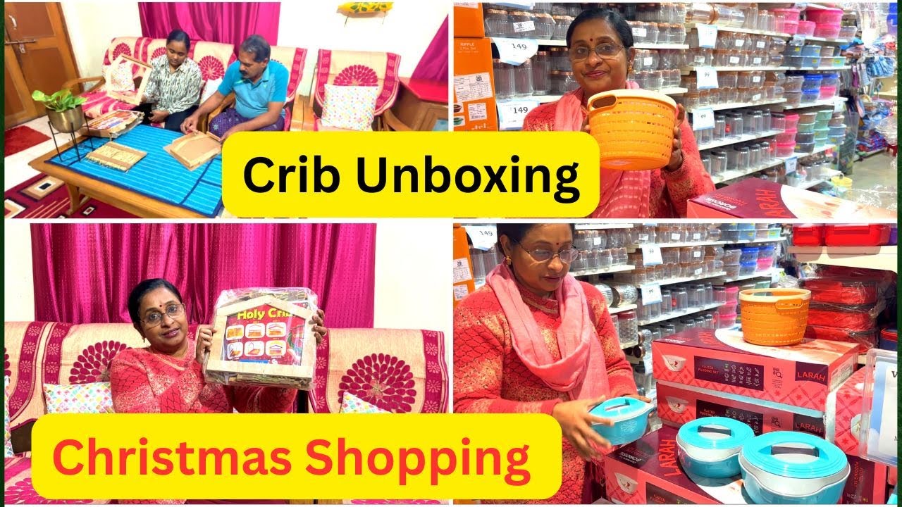 Shopping For Christmas Friend | Crib Unboxing | Sunday Vlog || Liji's Vlogs