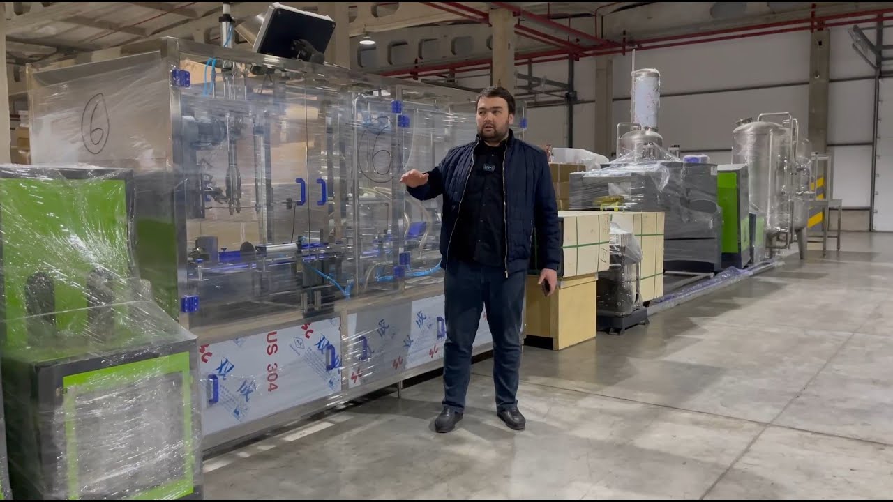 ГАЗЛИ ВА ГАЗСИЗ СУВ ИШЛАБ ЧИҚАРИШ ЛИНИЯСИ ЕТИБ КЕЛДИ