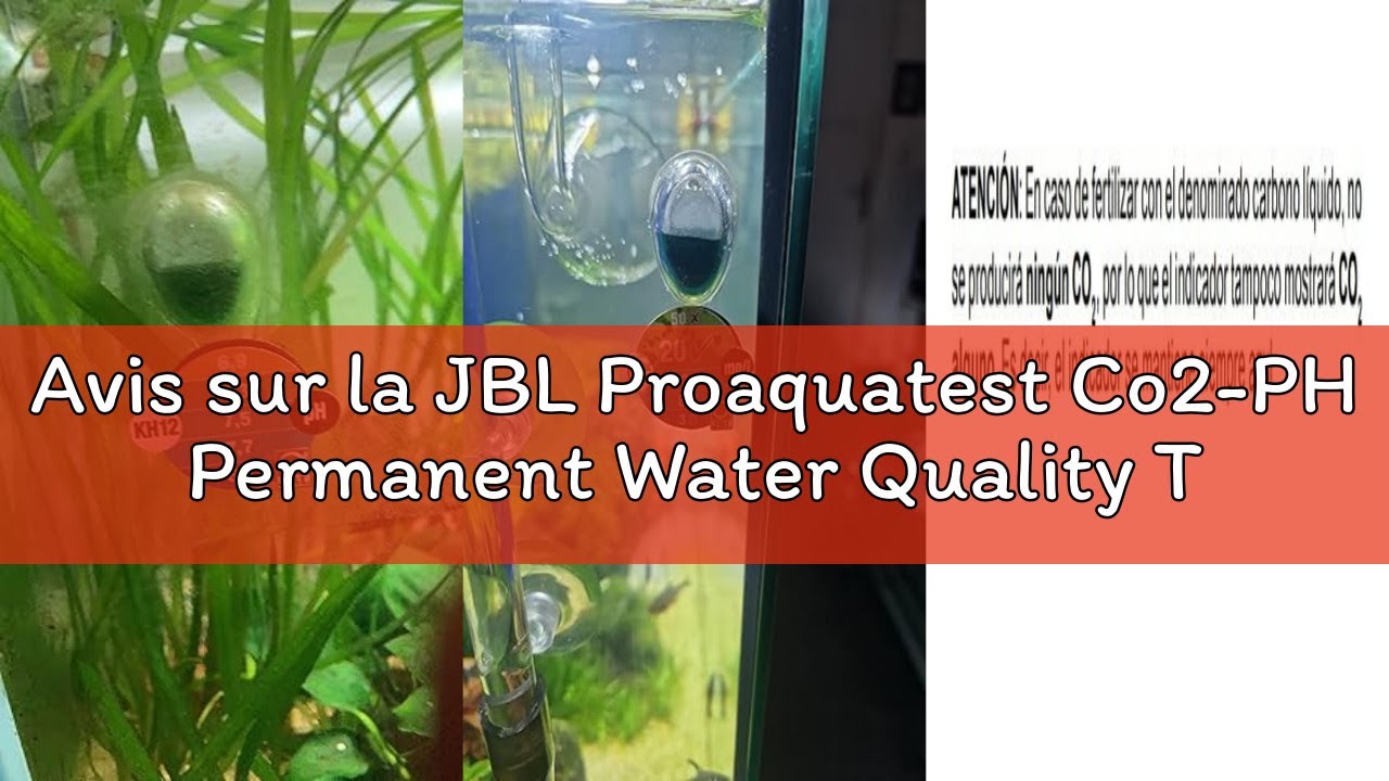 Avis sur la JBL Proaquatest Co2-PH Permanent Water Quality Test for Aquariums