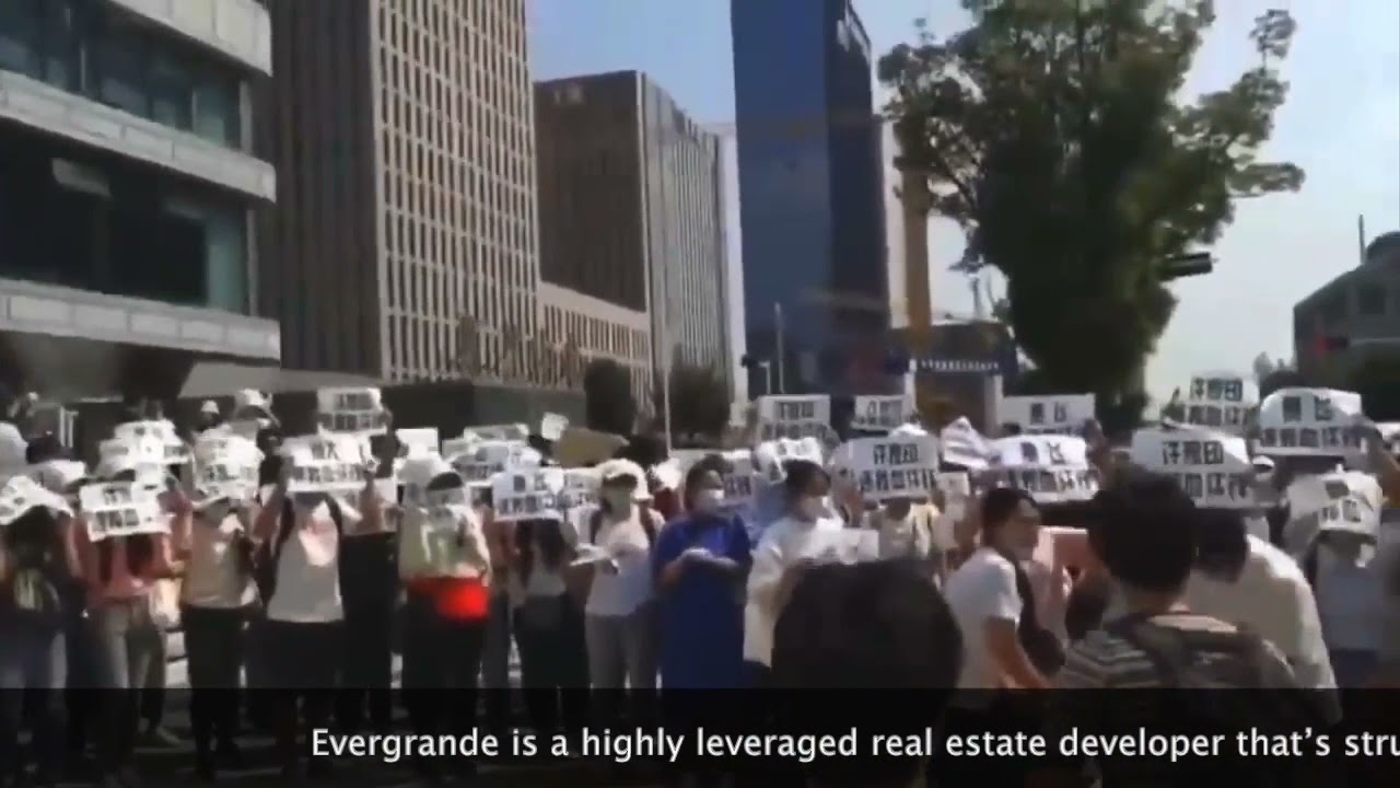 Life in China: Protests erupt at Evergrande headquarters nationwide