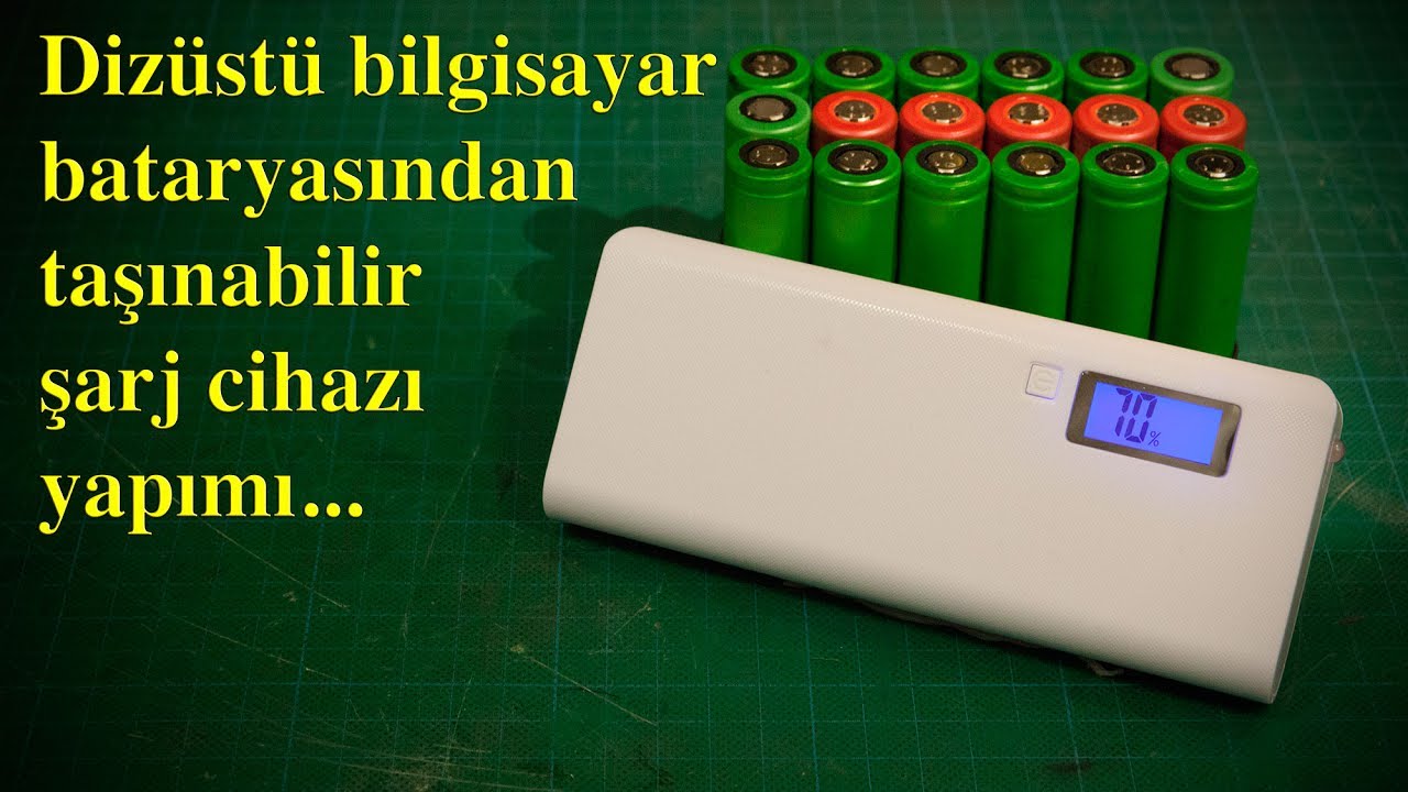 Laptop bataryasından POWERBANK yapımı