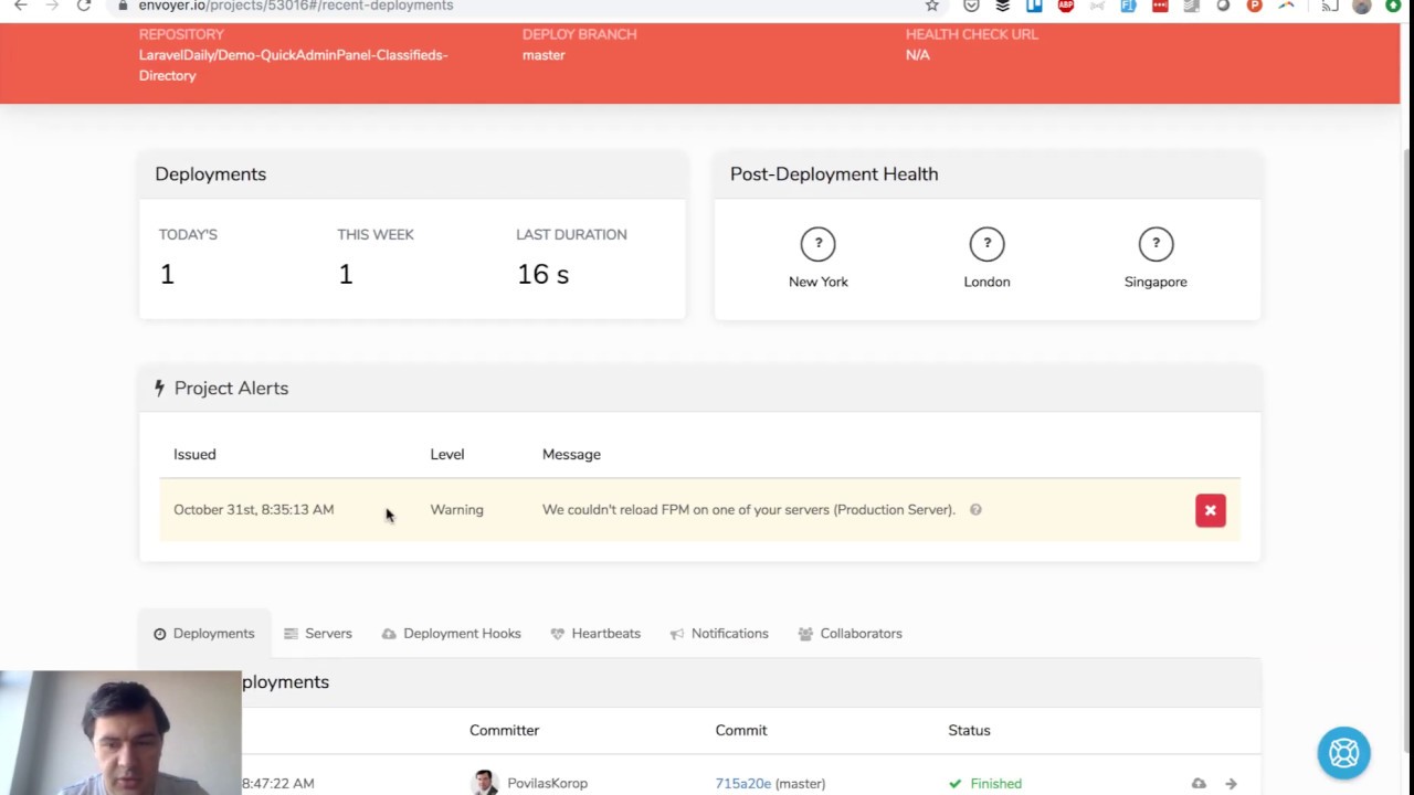 How we Deploy Laravel: Branches, Staging Servers, Forge and Envoyer