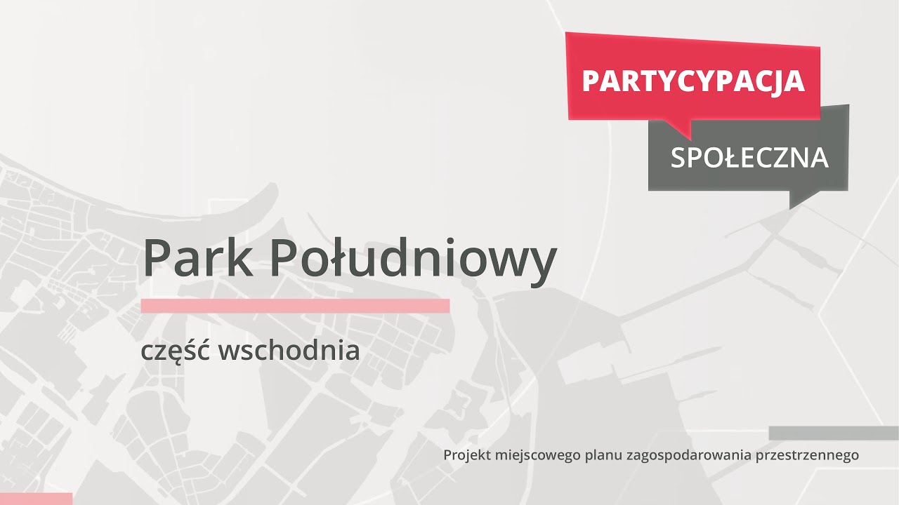 Park Południowy - zmiany przestrzenne w części wschodniej