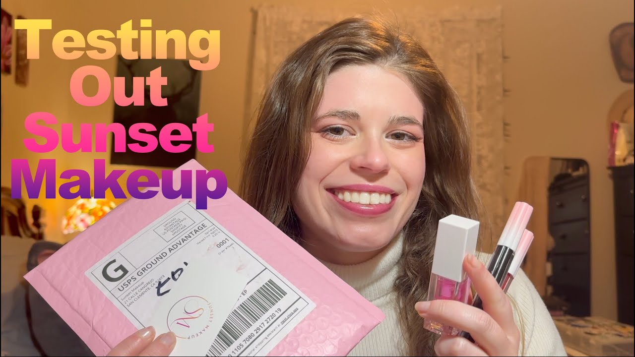 Sunset Makeup Lip Stain Review - Long Wear Test & First Impressions