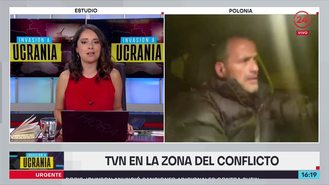 Equipo de TVN se dirije a la frontera de Polonia con Ucrania | 24 Horas TVN Chile
