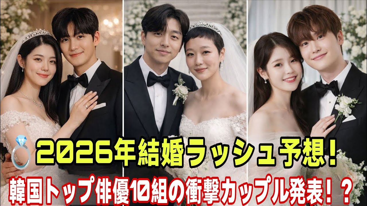 2026年に結婚する可能性がある韓国カップルTOP10｜チ・チャンウク｜コン・ユ｜イ・ジョンソク