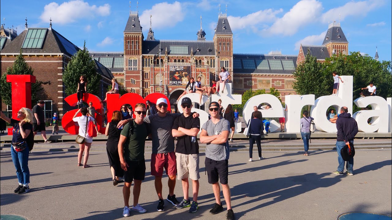 AMSTERDAM SMOKE N EAT TOUR 2018 🇳🇱Episode 2: Weed, Beers N Bars w/ Travel Buds &ndash; Euro Summer '18