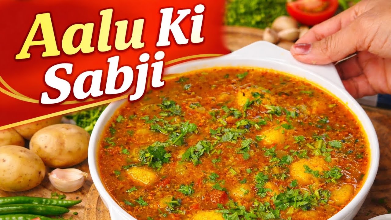Aalu Ki Sabji Recipe | Dhaba Style Aloo Ki Sabzi | Easy Potato Curry for Roti & Puri