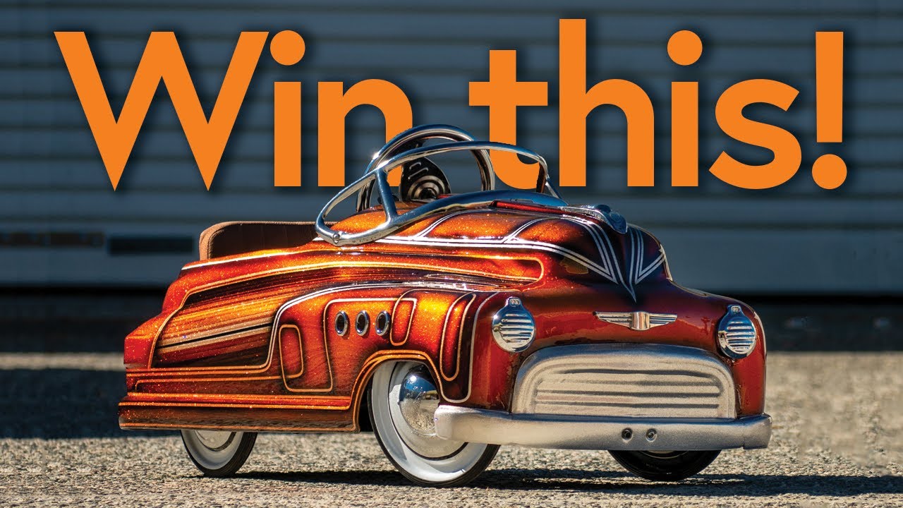 You can win this kids pedal car - all custom painted using house of kolor