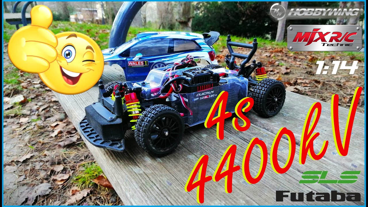 Testfahrt nach Motor Upgrade - 4s/4400kV/1:14 - MJX 14304 VW Polo R WRC