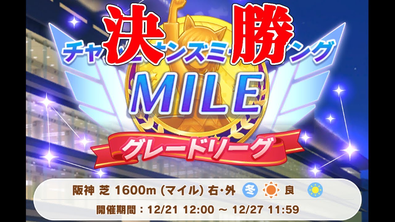 2025年12月阪神1600mチャンミ決勝【ウマ娘】