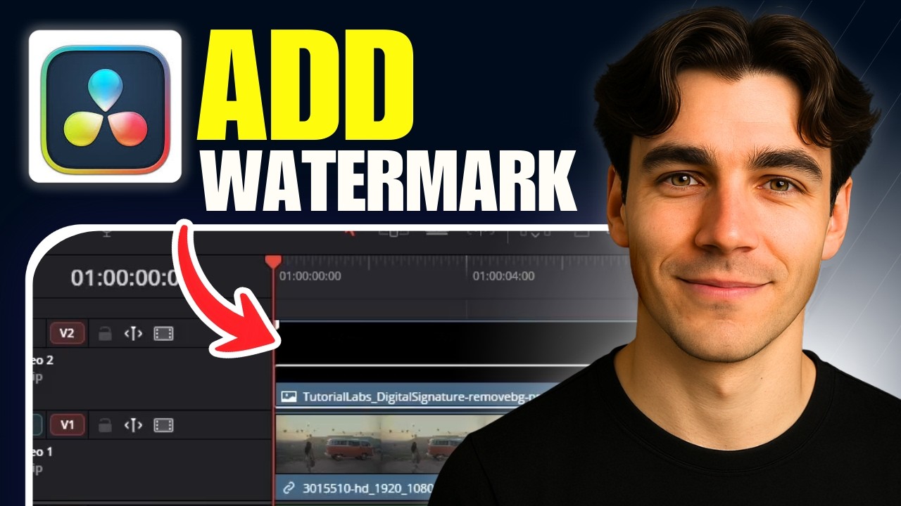How to Add a Watermark Image Logo in DaVinci Resolve (Tutorial 2026)