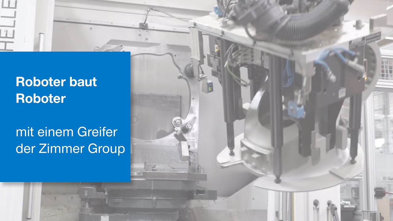 Ein Greifer der Zimmer Group greift KUKA Roboter beim Bau seiner Artgenossen unter die Arme