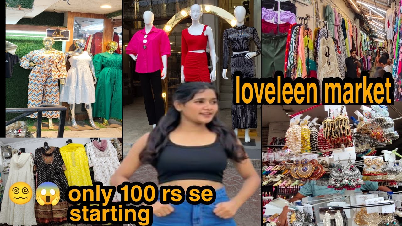 😶‍🌫️loveleen market hazratganj lucknow starting only 100 rs 😱🔥#vlog #lucknow #shoopingvlog #explore