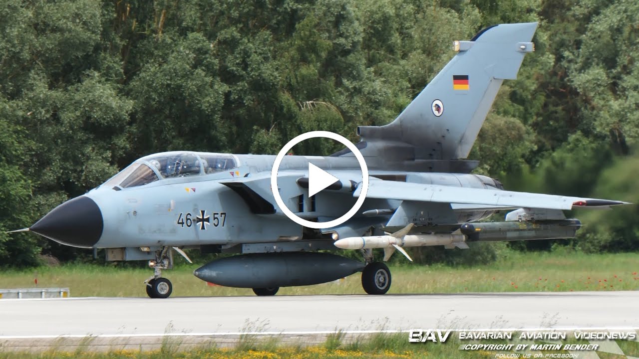 Panavia PA-200 Tornado ECR - German Air Force 46+57 - takeoff at Manching Air Base