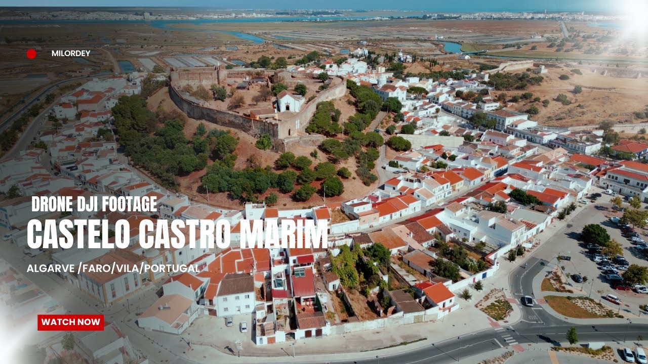 Castro Marim do Céu 🌅 | Voo de Drone sobre o Castelo, Forte e Salinas no Algarve 🇵🇹