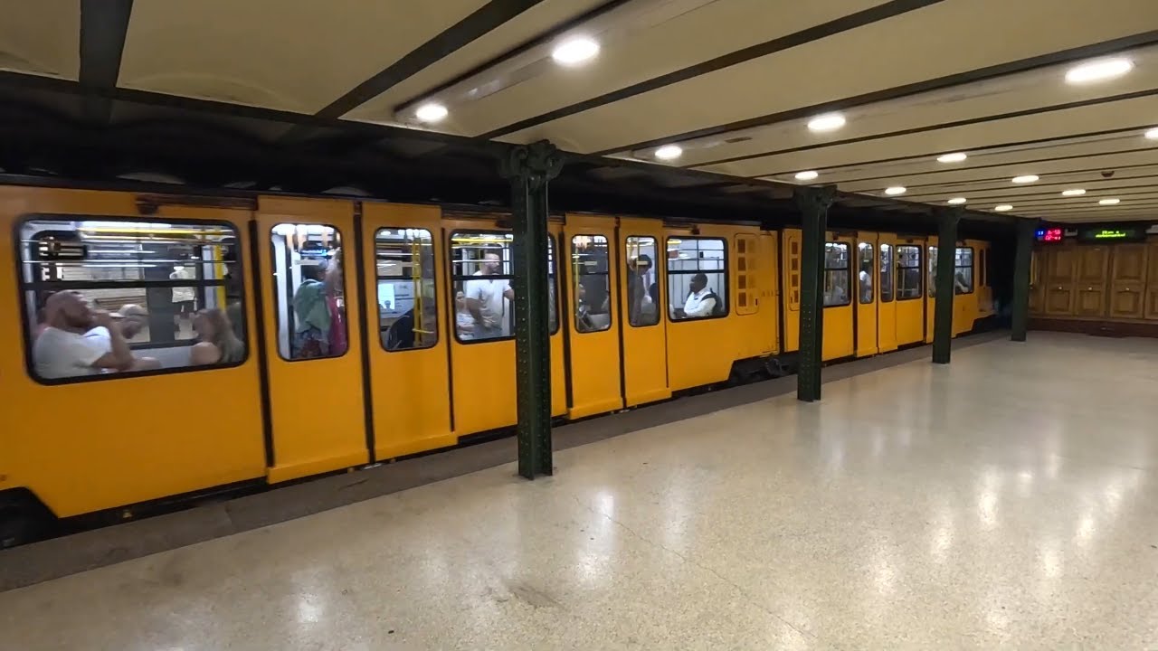 Budapest Metro M1 Ride - Deák Ferenc tér to Oktogon | Hungary | 09/08/24