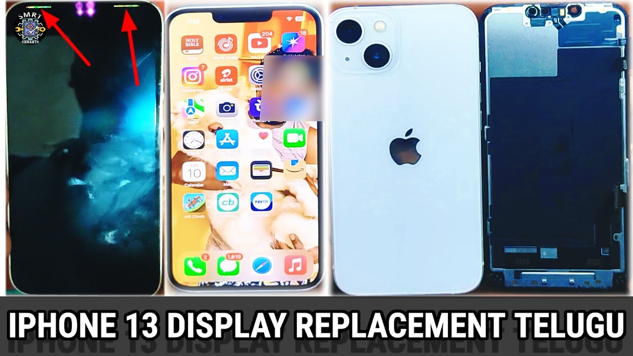 IPHONE 13 DISPLAY REPLACEMENT TELUGU WITH OUT ANY ERROR MESSAGE  HOW TO CHANGE