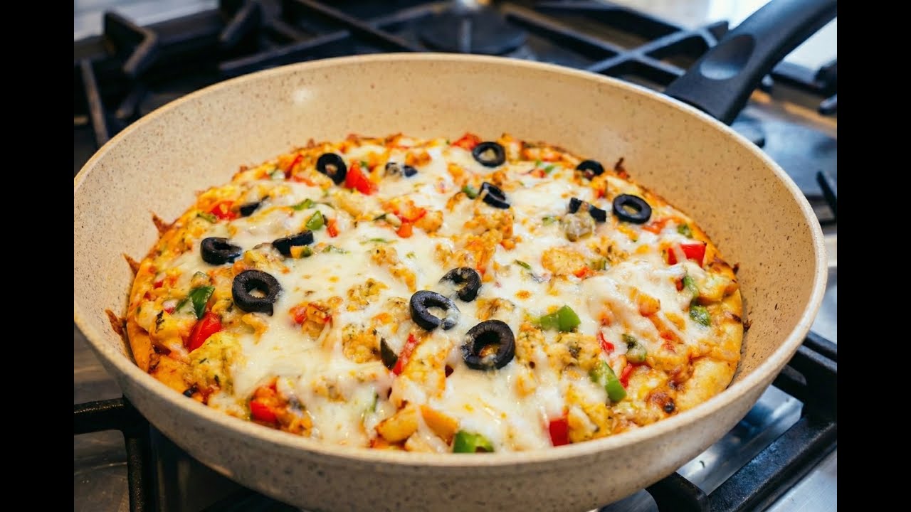 We Don’t Buy PIZZA Anymore! Liquid Dough Pizza – No Knead, No Oven Needed!🔥
