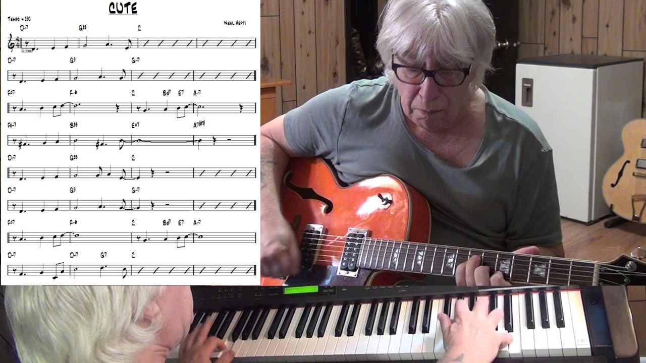 CUTE - Jazz guitar & piano cover ( Neal Hefti )
