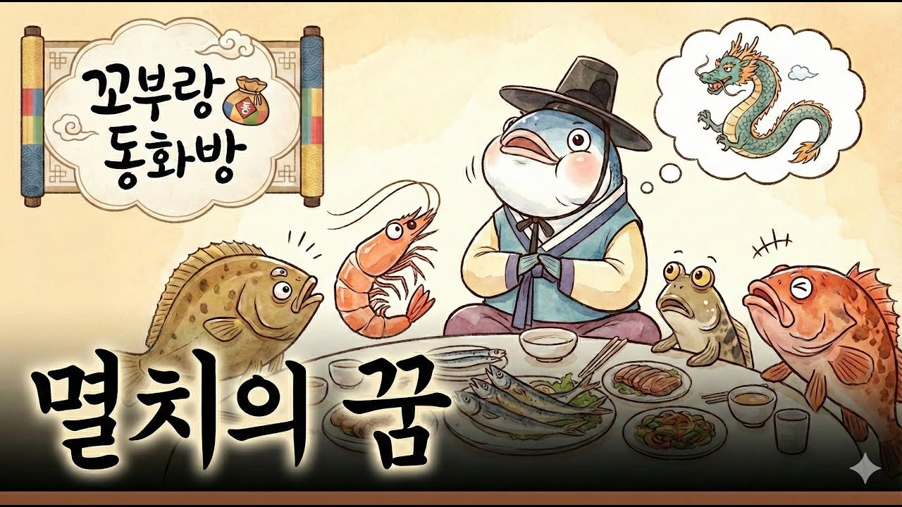 #24 멸치의 꿈 [전래동화] 어른과 아이 모두를 위한 따뜻한 옛날이야기 | 수면동화 🌙