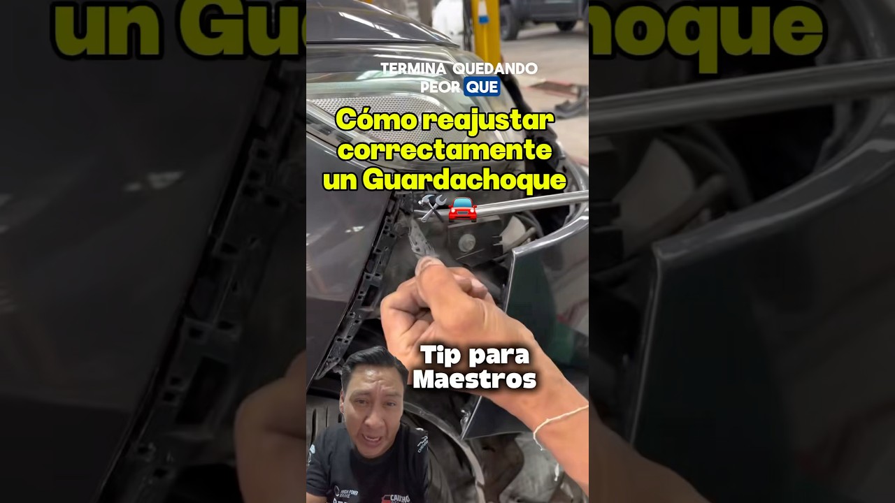 🛠️🚗 Reajuste de parachoques #carrepairtips #carroceria  #parachoques #bumpercars