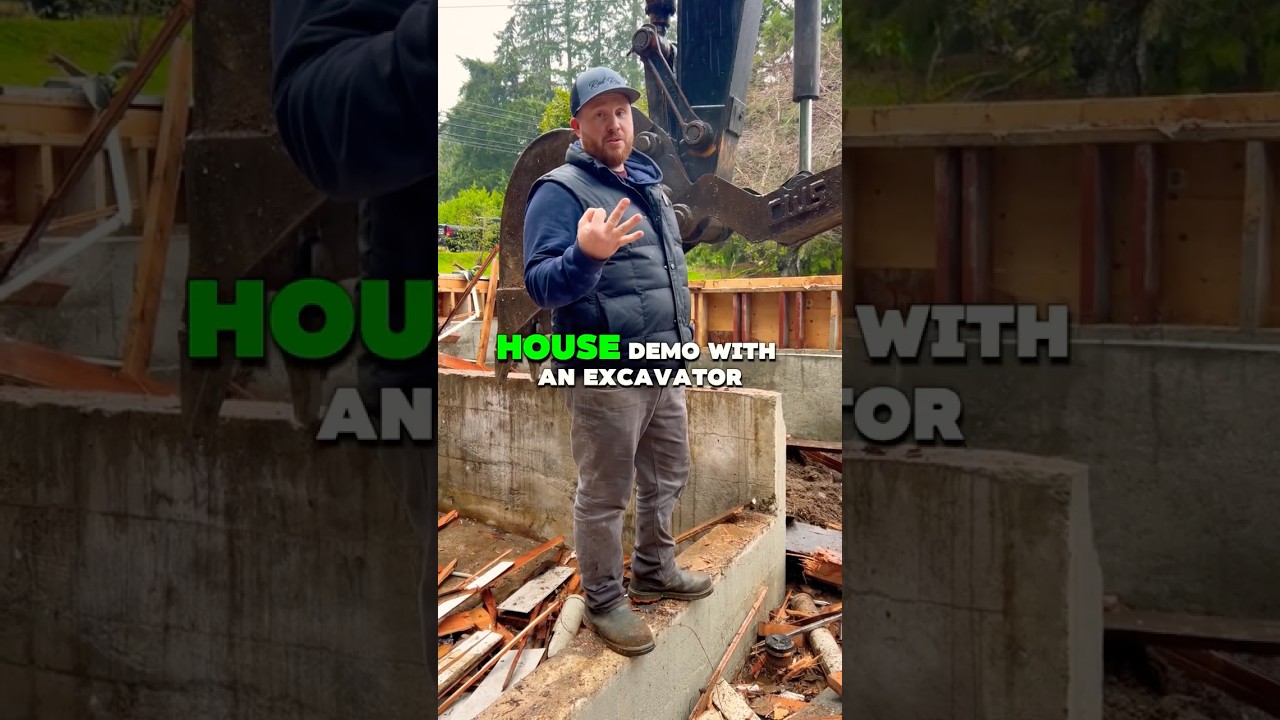 What to do before demoing with excavator! #renovation #construction #demolition #tools #remodelling