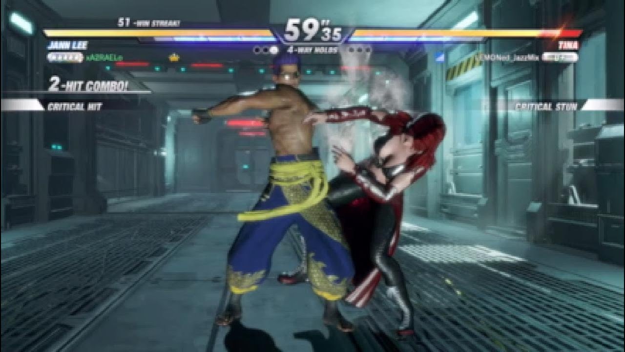 DOA6 Ranked matches Jann Lee vs Tina, Bayman